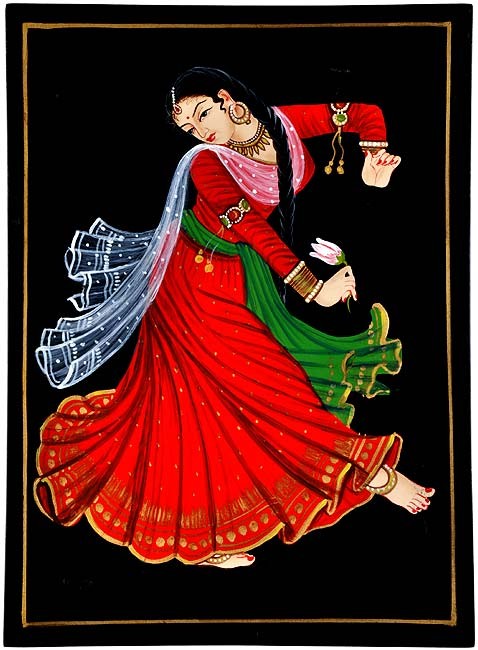 Dancing Girl Nirmal Painting