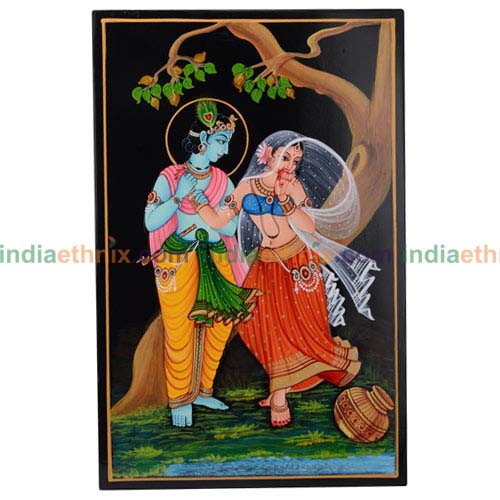 Handmade Nirmal Painting Radha Krishna