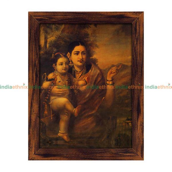 Raja Ravi Varma Painting Krishna & Yashoda