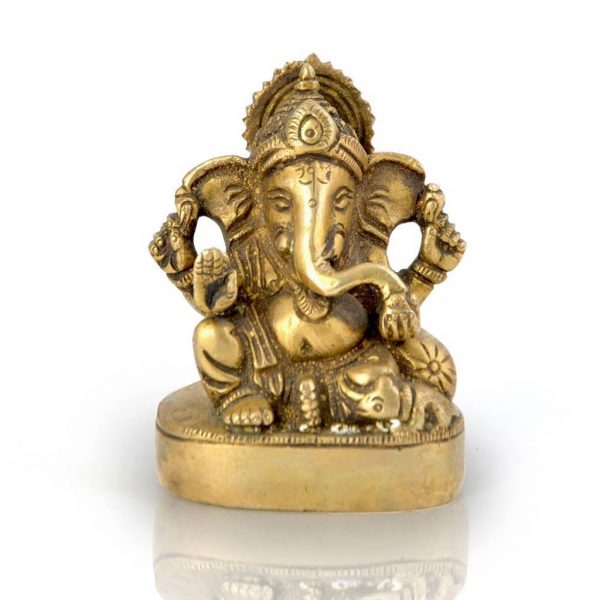 Lord Ganesha  Brass Sculpture  Idol