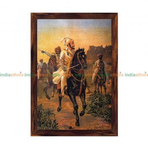 Raja Ravi Varma Painting - Shivaji Maharaj