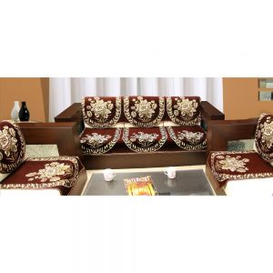 Designer Ethnic Sofa Covers (Brown)