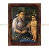 Raja Ravi Varma painting Yashoda adorning Krishna