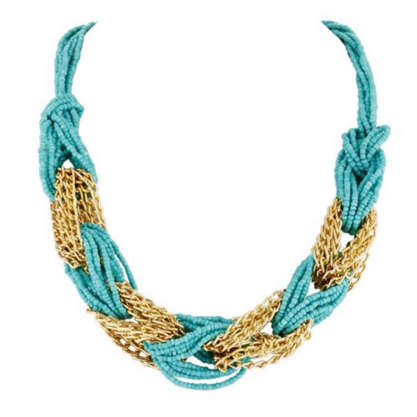 Strand Necklace Sky Blue Color