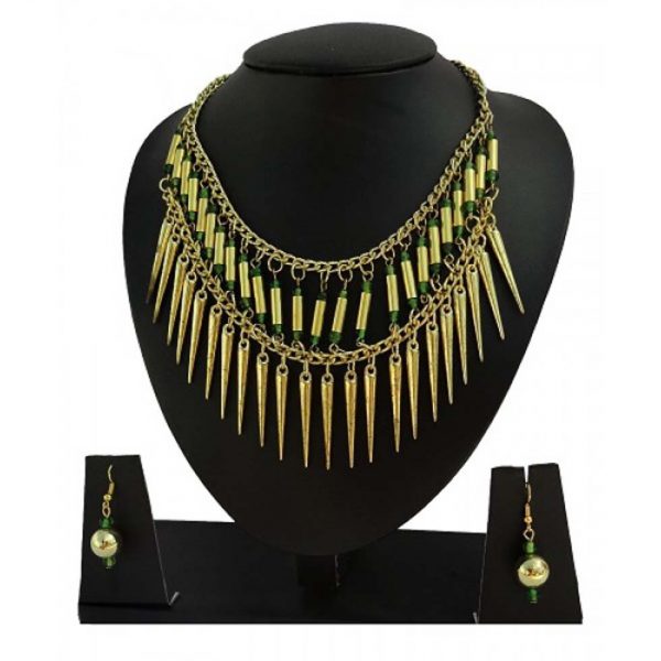 Banjara Necklace Golden and Green