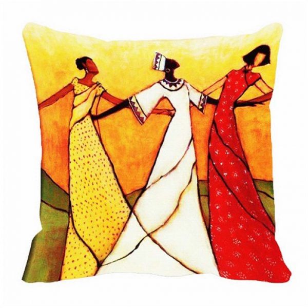Dancing Women Cushion Cover