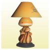 Hand Painted Terracotta Lamp Mushroom
