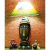 Hand Painted Terracotta Lamp Krishna
