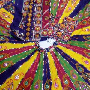 Pure Cotton Chaniya Choli with Mirror and Embroidery Work