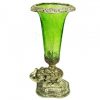 White Metal Candle Holder(Green)