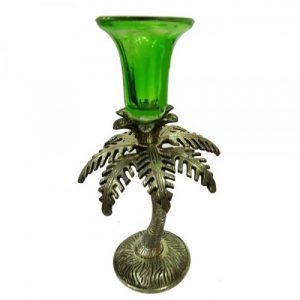 White Metal Candle Holder Tree