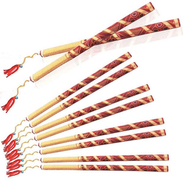 Bandhani Dandiya Garba Sticks