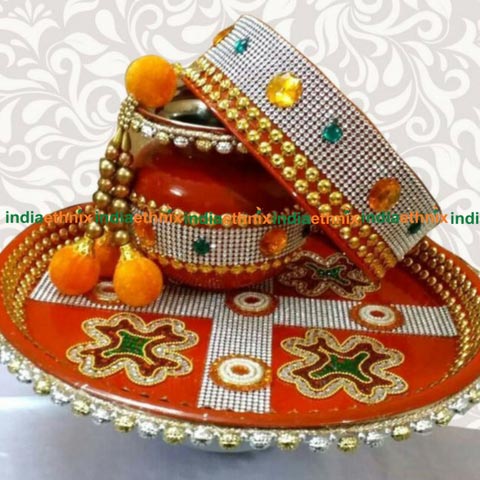 Karwa Chauth Puja Thali