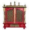 Mango Wood Puja Mandir with Door 2.5ft