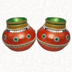 Wedding Pots-Avirendla Kundalu Orange