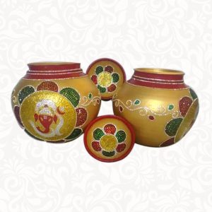 Wedding Pots-Avirendla Kundalu Golden