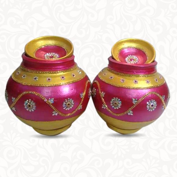 Wedding Pots-Avireni Kundalu Pink