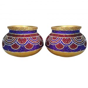 Wedding Pots-Garigamunthalu With Out Lid Blue