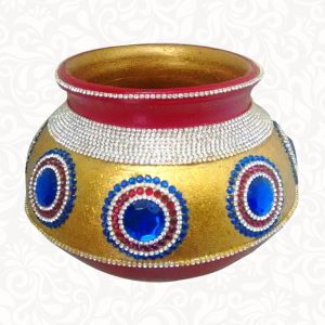 Wedding Pots-Kooradu Kundalu with out lid Golden