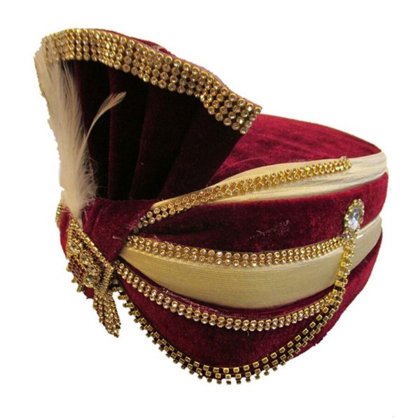 mens-velvet-turban-maroon-2000-3