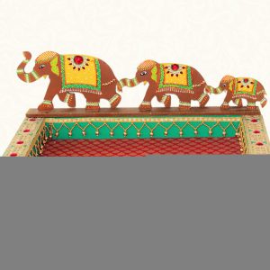 3 Elephant Design Wedding Tray
