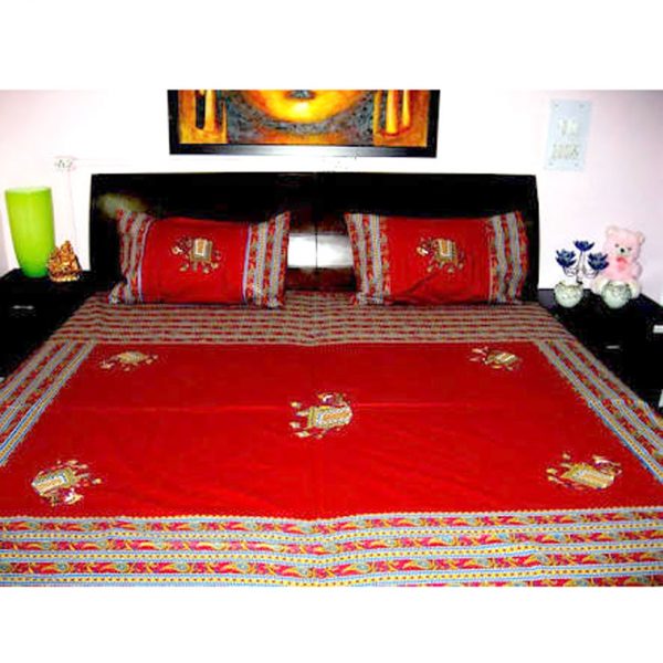indian-ethnic-bed-sheet-full-red