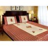 indian-ethnic-bed-sheet-meroon