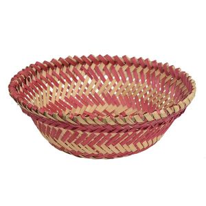 Stylish Multi Purpose Pink Cane Basket