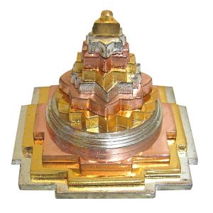 Sumeru Sri Yantra Very Special Gold,Silver,Copper Plate 4x4