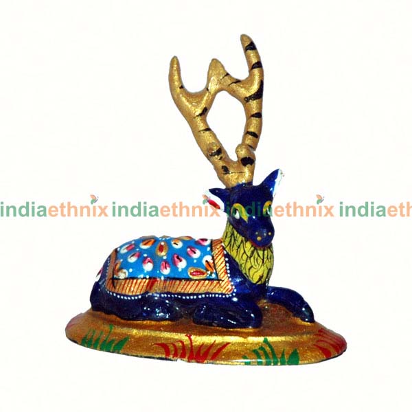 Meenakari Deer with base