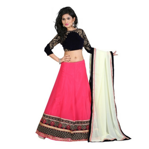 Half saree and lehenga