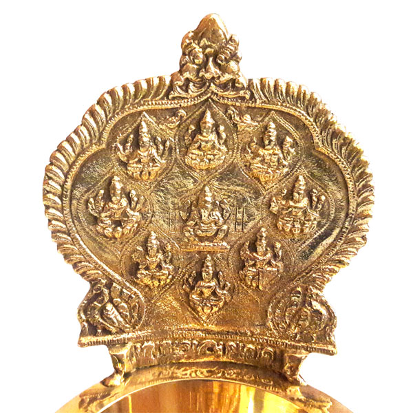 Brass Ashta Lakshmi Lamp Big