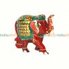 Meenakari Royal Red Elephants 4pcs