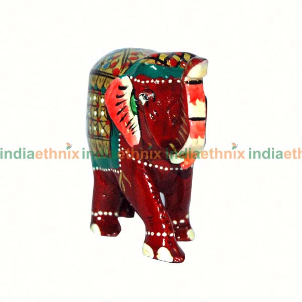 Meenakari Royal Red Elephants 4pcs2