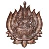 Oxidized Metal Laxmi Devi in Lotus Flower