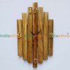 Decor Brown Teak Wood Wall Clock