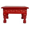 Indian Bajot Wooden Footstool