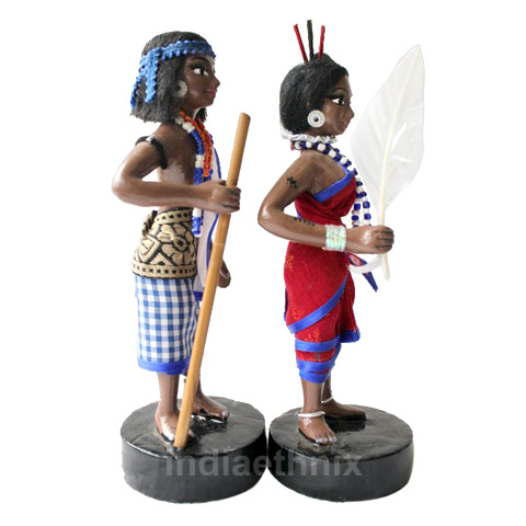 Tribal Couple Dolls