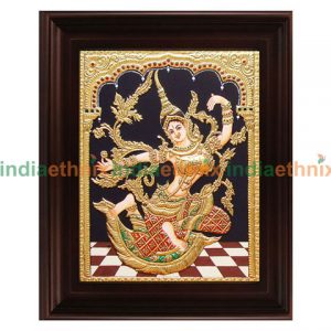 Tanjore Painting Gold Plated Indonesia SitaTanjore Painting Gold Plated Indonesia Sita