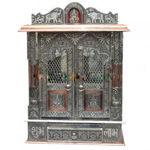 Panch-Dhatu Puja Mandir With Doors 1.5ft