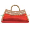 Stylish Red And Gold Toned Bridal Clutch