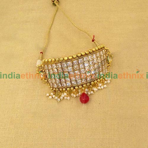 Broad Multi Square Style Bridal Antique Bajuband