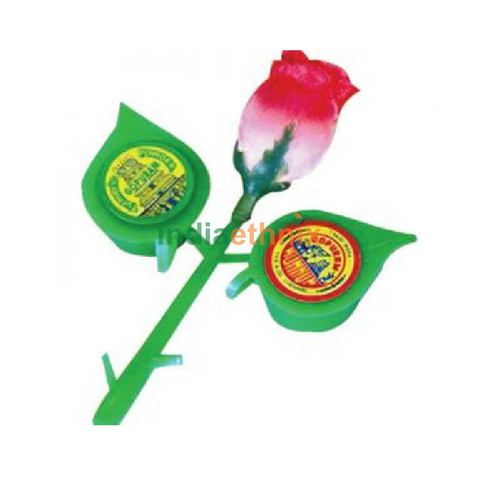 KumKum And Haldi Combo Pack In Rose Flower-10pcs