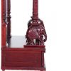 Intricate Carved Ghana Teak Wood Puja Mandir 3.0 ft