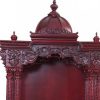 Intricate Carved Ghana Teak Wood Puja Mandir 3.0 ft