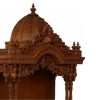 Intricate Carved Ghana Teak Wood Puja Mandir 4.0 ft