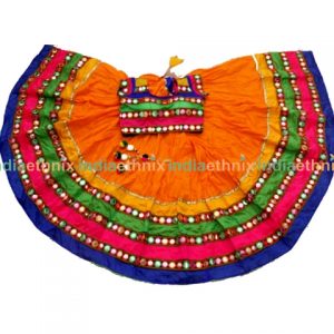 Pure Cotton Chaniya Choli with Embroidery and Mirror Work