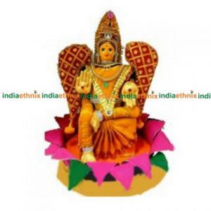 Lakshmi Devi Idol Set with Lotus Chowki