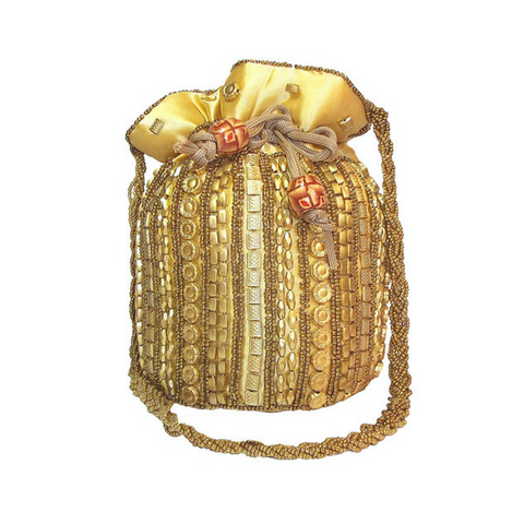 Designer Potli Bag – Gold