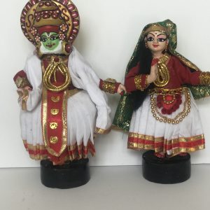 Indian Dancing Dolls -Kerala Kathakali Set 7inch